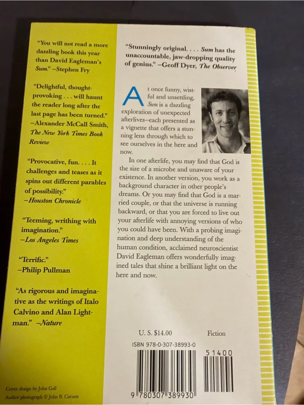 SUM by David Eagleman -Paperback